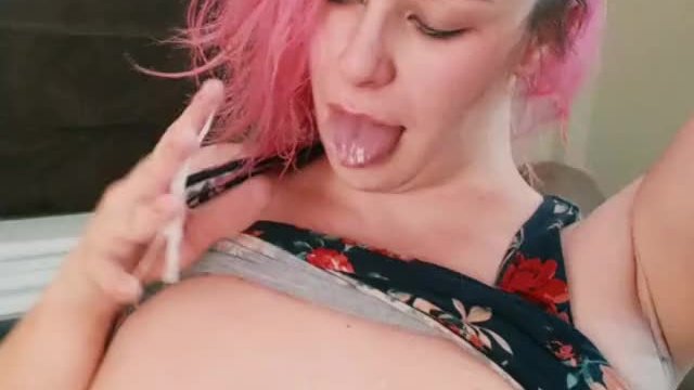 Cum covered and can't help but play with it... #TrueCumslut