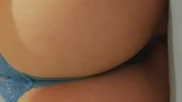 I put the thong to the side. You can start eating