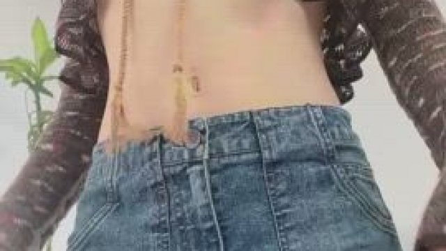 Just an itty bitty titty reveal