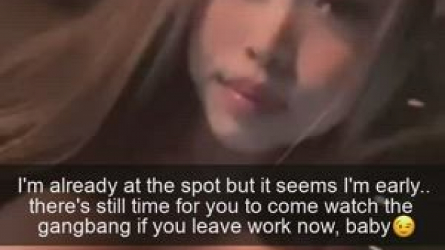 Your girl is supposed to meet a few guys on location if their choosing for a gan