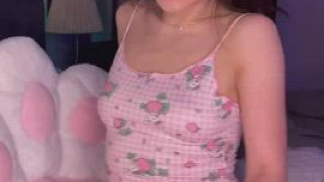 No bra and no panties under my lil dress