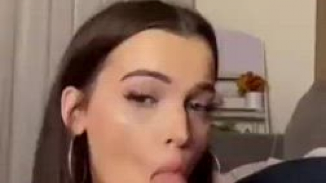 A beautiful woman always looks great with a cock in her mouth