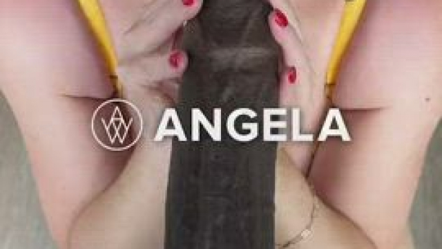 ANGELA taking big huge dick part two