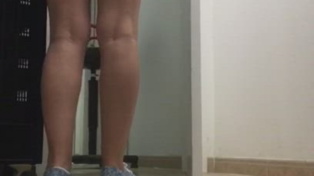 I always leave the door open in the changing room at work ...