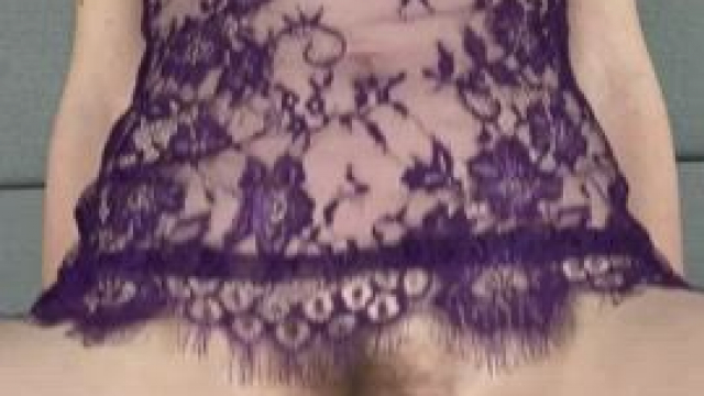 Getting fucked by XL dildo