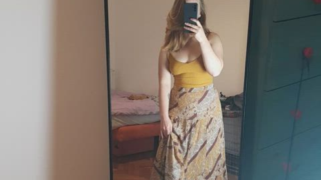 You never know what a girl is wearing underneath a skirt or dress until you lift