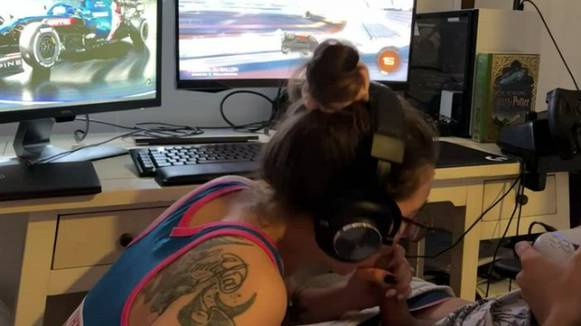 He likes to use me while playing video games