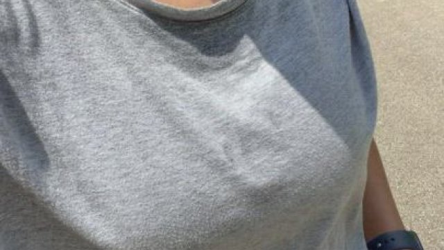 Just airing out my tits on a run [gif]