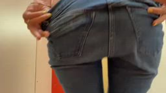 Had a little fun out in the public fitting room