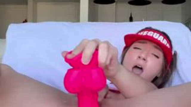 Two hands on the wheel for maximum squirt