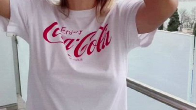 Lil flash from balcony .