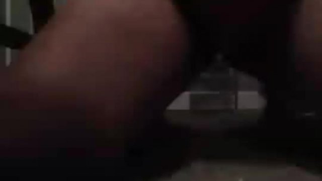 Hard tgirl in red panties