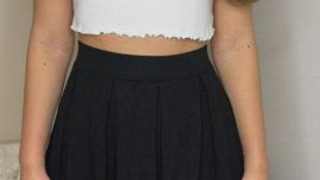 Stripping down in my collage outfit