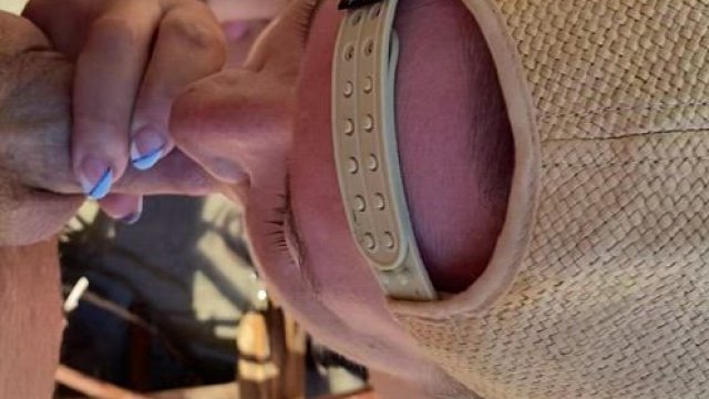 Riding my bulls face and sucking hubby’s penis at the sexy springs! [GIF]