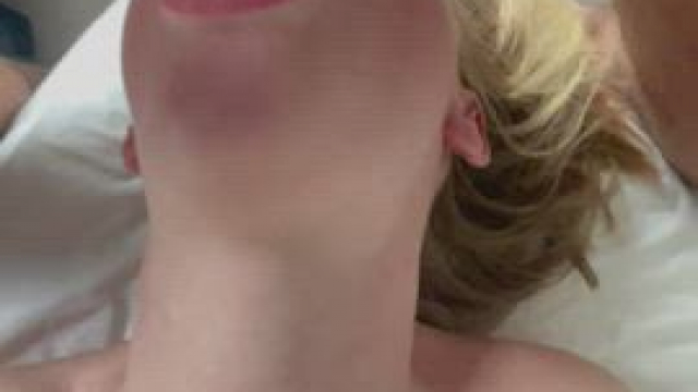 [oc] Busted in her throat… Then used my dick to stuff the load down into her sto