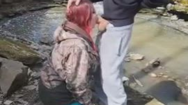 Even submissive while out on the trails