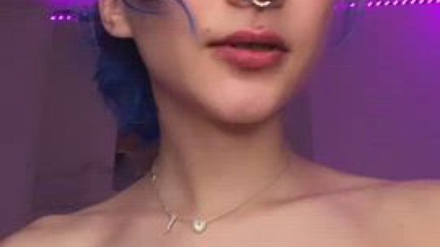 Cutie with big titties craves for cuddling in bed