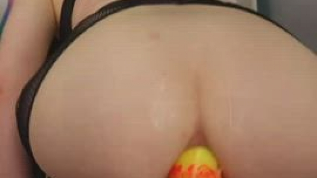 Getting fucked in the ass by this dildo felt so good!