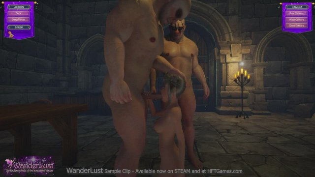 WanderLust - Princess Elise convincing two guards to give her the Dungeon Key (W