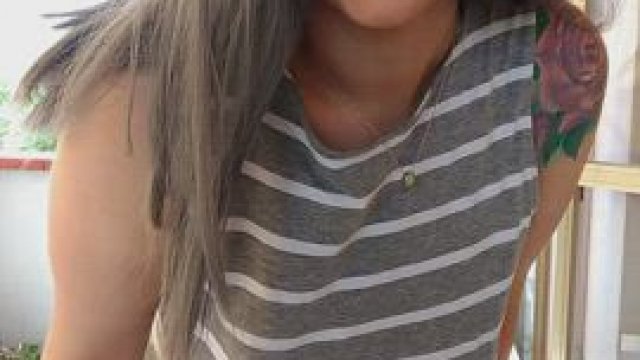 Would you love to have a next-door exhibitionist MILF like me?