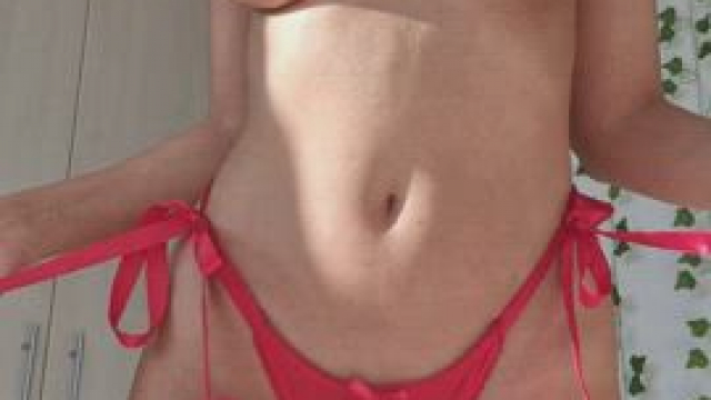 Pull on my panties pom pom and see what happens