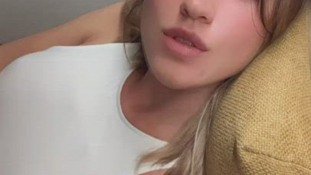 what comes out of my cunt is almost as white as my jumpsuit! I'm going to need