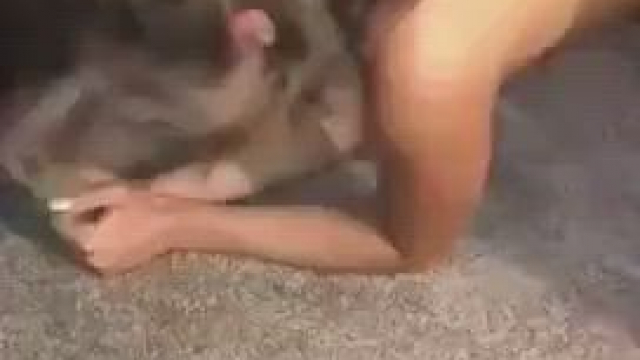 Petite on interracial sex