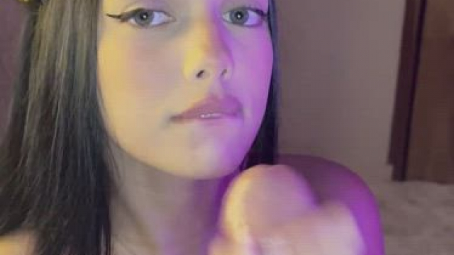 Catgirl getting her milk