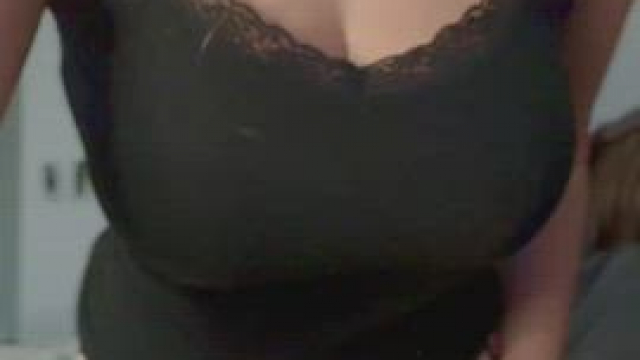 My pjs can barely contain my naturally fuckdoll triple Ds