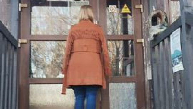 This is the entrance to the observation tower on the mountain 