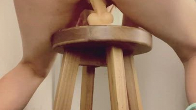 Riding in a public changing room.