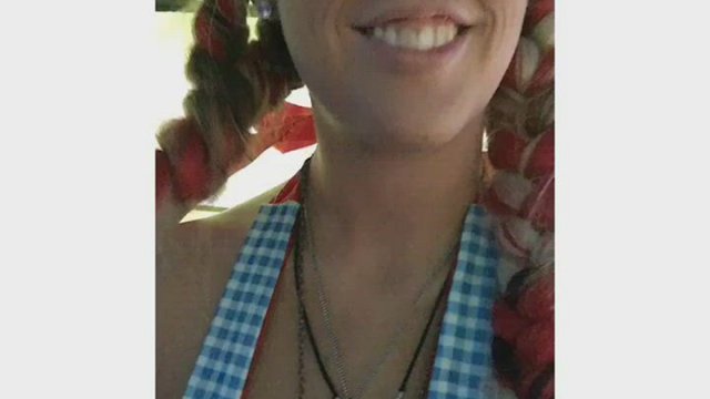 Rave Dorothy never wears a top, only pasties allowed at the fests ??