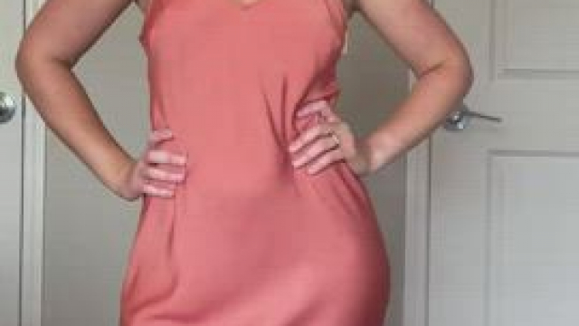 Nothing to see here. Just a pretty dress. Nothing underneath