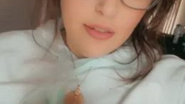 I love licking my big tits