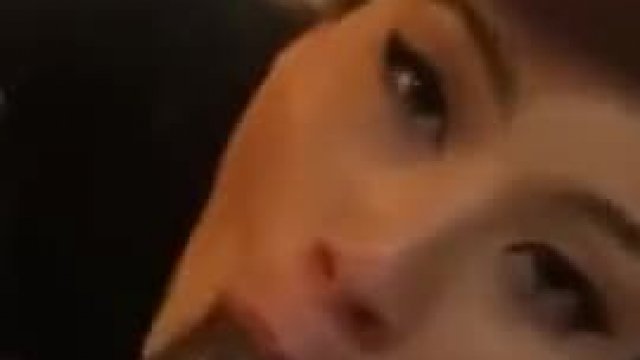 Asian Big black cock Bj