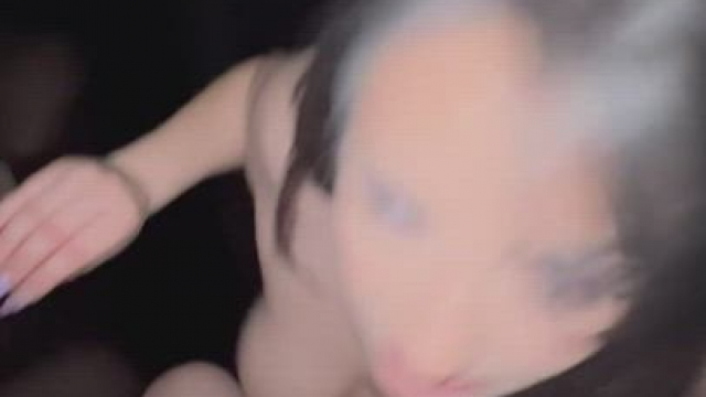 Watching my wife sucking 3rd redditor's cock at the glory hole