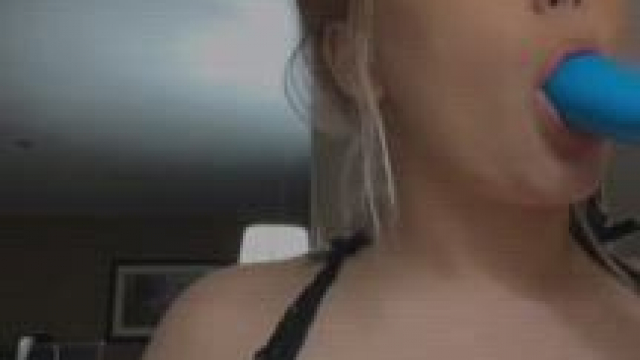 Madi Choking on Dildo