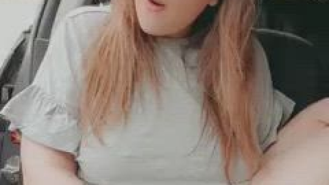 I love getting myself off in the car