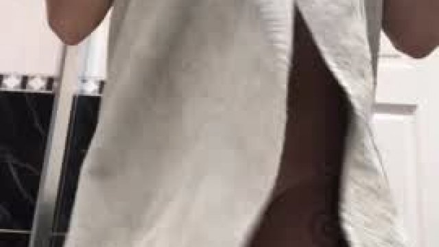 Oops, I dropped my towel 