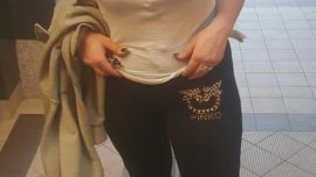 People in crowded train stations, rushing, hurrying, so public flashing is a ser