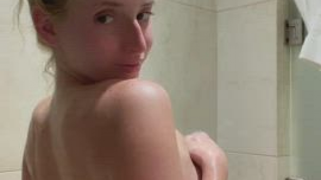 bounced them in the shower