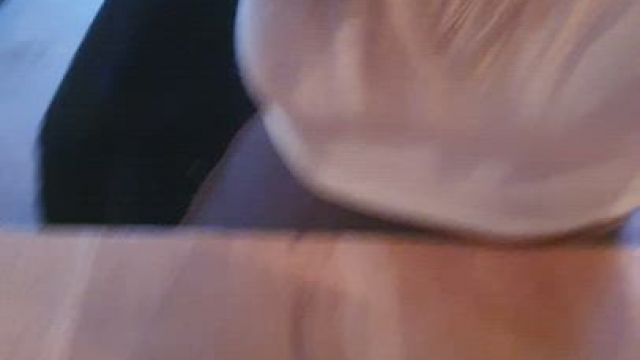 [F] What would you do if you caught me flashing my boobs during meal in restaura