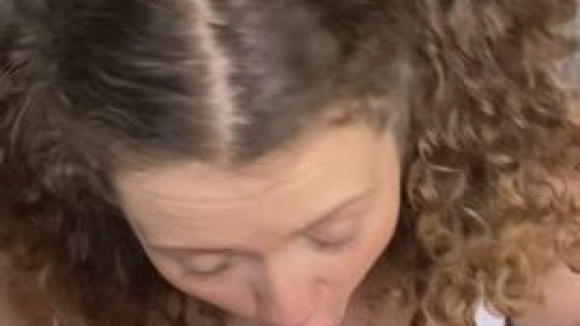 The sloppy blowjob smudged my lipstick... oh well