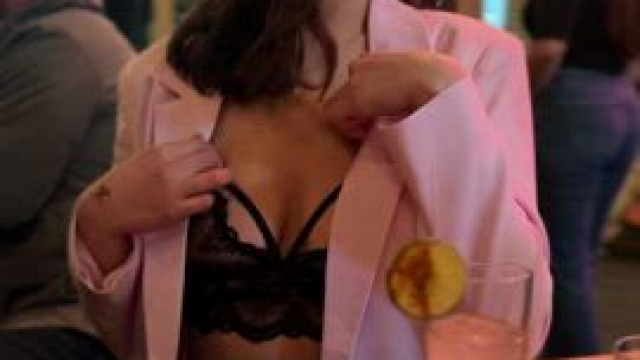 Not even one drink in and my tits are out [GIF]