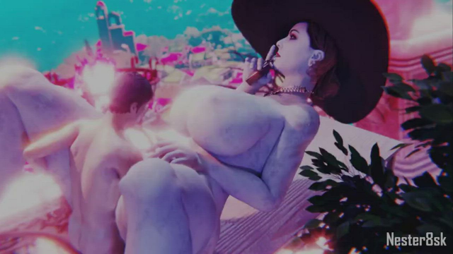 Lady Dimitrescu sexy outdoor relax (Nester8sk)