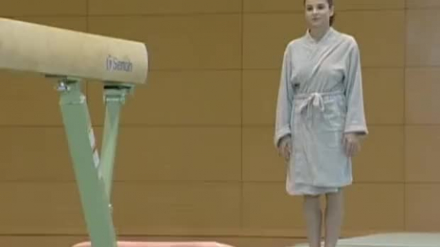 Topless Gymnastics Routine