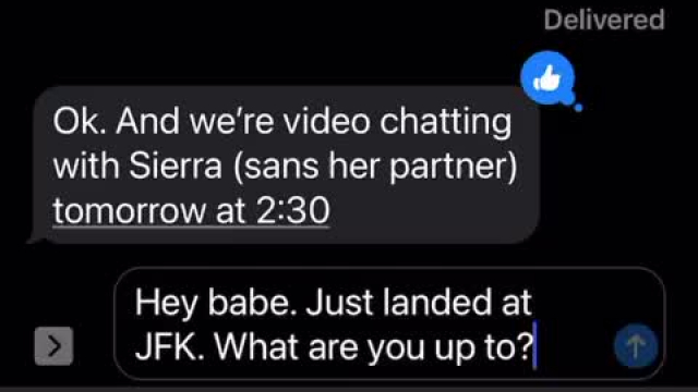 My husband loves being married to a slut. This is how we flirt when he’s on busi