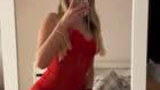 How do you like my body in this red lingerie?