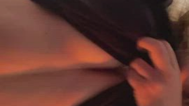 Hanging some tits for you to suck !