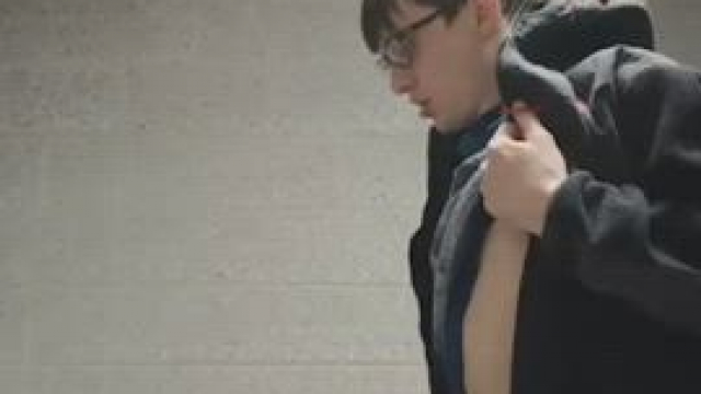 He busted all over the bathroom floor